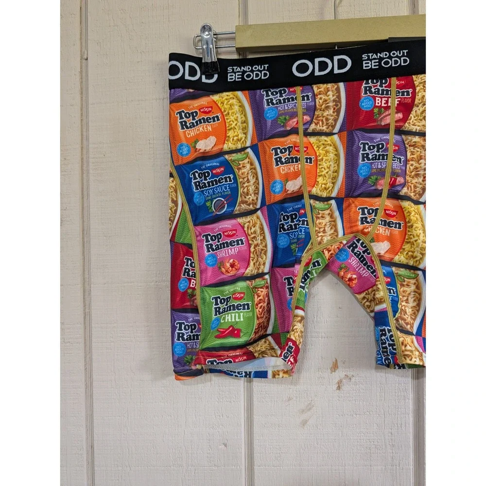 2pk ODD Sox Boxer Briefs Mens Large Cheech & Chong Top Ramen Novelty Underwear L